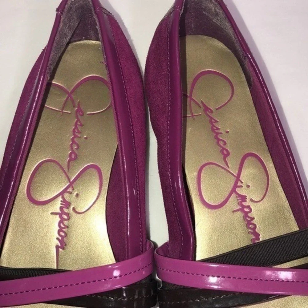 Jessica Simpson Mandi Raspberry Pink Sueded‎ Multi Straps Size 5M